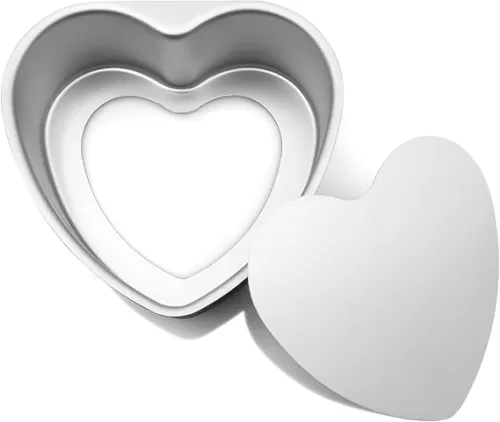 Aluminum Heart Shaped Cake Pans, 1pc