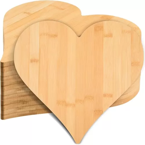 AWIZOM 12 Pack Heart Shaped Cutting Boards Valentine