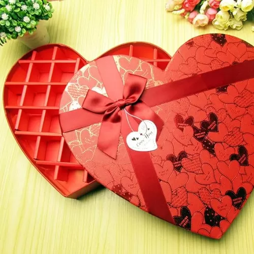 Chocolate Box, Gift Box, Heart-Shaped Snack Packaging Box, Empty Box, Blister Box