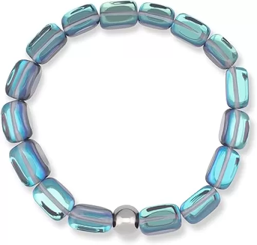 HOPE INSPIRED Mermaid Glass Bracelet with Pebble Shaped Illuminating Beads