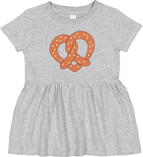 inktastic Heart-Shaped Pretzel Infant Dress