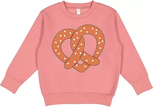 inktastic Heart-shaped Pretzel Toddler Sweatshirt