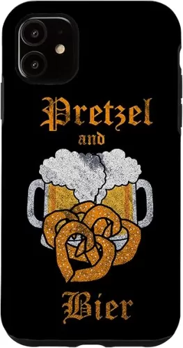 iPhone 11 Oktoberfest German Pretzel & Beer Lover Heart Shaped Brezel Case