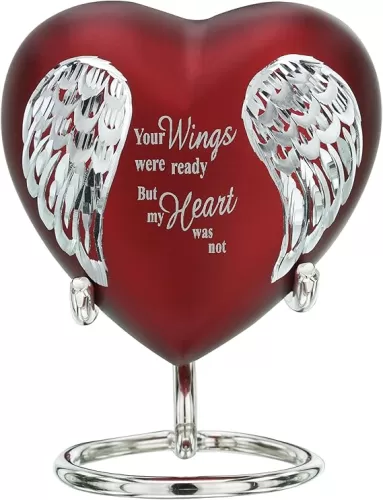 Keepsake Company's Red Mini Heart Urn - Heart Shaped Little Cremation Urns - Urn for Human Ashes - Small Urn for Ashes from Keepsake Company