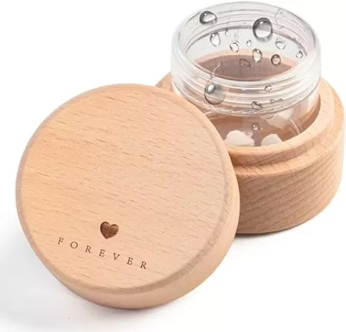 Pet Urns for Dog or Cat Ashes, Mini urns for pet Ashes, Wooden Pet Cremation Urns, Pet Memorial Keepsake Cat or Dog Memory Box, Loss Pet Sympathy Remembrance Gift (Heart Shape)