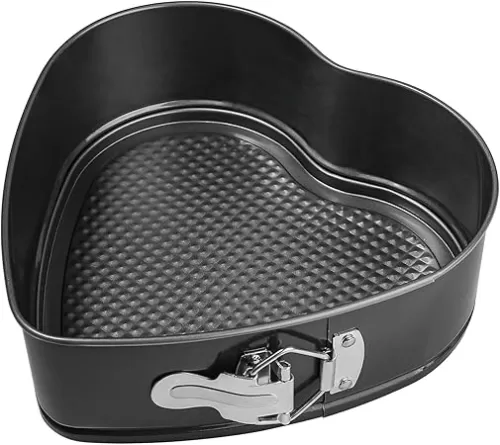 webake Heart Shaped Springform Pan 9 Inch Nonstick Heart Cheesecake Pan, Large Heart Cake Mold, Valentines Day Baking