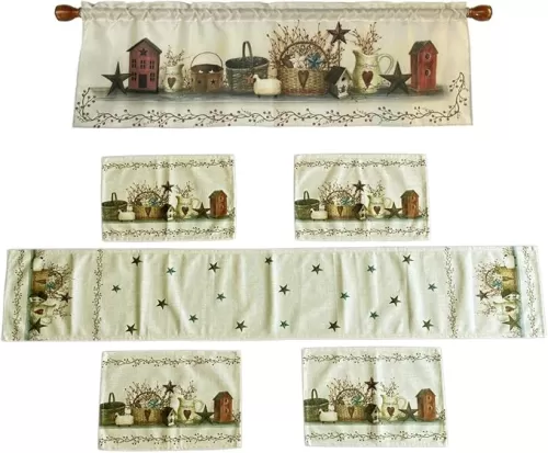 Country Hearts and Stars Series Decoration for Home Garden Farmhouse Party Holiday Everyday