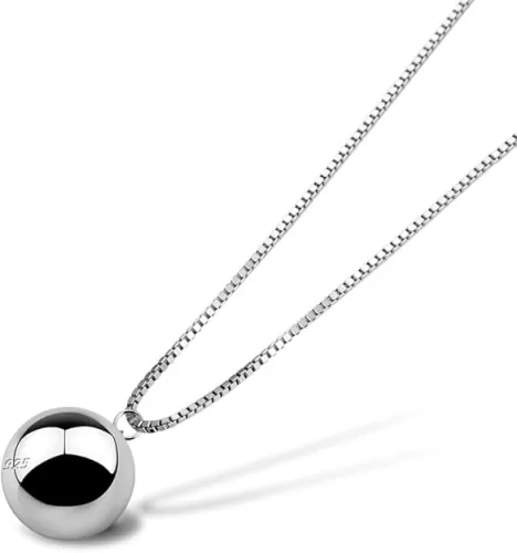 Fashion Tiny Bell Necklace-925 sterling silver Handmade Dainty Personalized Heart Choker Necklace Gift for Women Jewelry