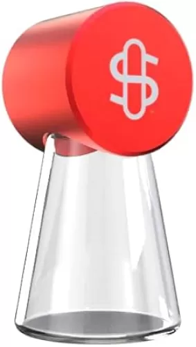 Gravity Infuser Glass Ash Tray Attachment, Red