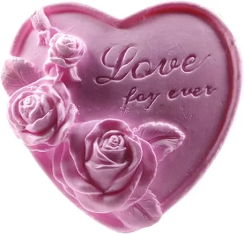GreatMold Rose Flower Silicone Soap Bar Molds Valentine Heart Shaped DIY Craft Handmade Soap Mold Cake Decoration Mold Art Crafts Mould