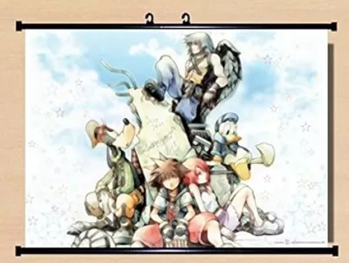 Home Decor Anime Kingdom Hearts series Scroll Poster 23.6x17.7 Inches -076