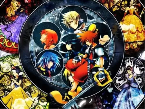 makeuseof 24X36 INCH/Art Silk Poster/Kingdom Hearts Princesses Boys Home Decoration Canvas Poster