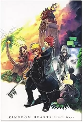 makeuseof Kingdom Hearts Game Silk Fabric Wall Poster 24x36inch 006