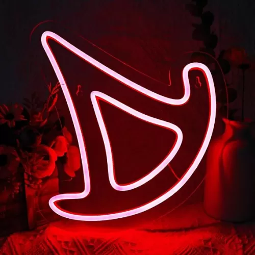 NAIYI FF14 Summoner Neon Sign for Wall Decor, Game Room, Bedroom, Man Cave, Birthday Decorations, Fans Collection, USB Power, Red, 11.8"x 10.6"