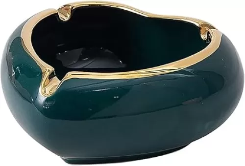 OXOAMP Ashtray Eramic Ashtray Heart Shaped Soot Placed Windproof Smoking Ashtray Easy to Clean Home Ashtrays