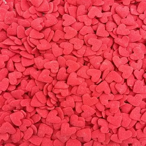 Red Hearts Sprinkles Cupcake Cake Decoration Cake Cookie IceCream Donut 3.4oz