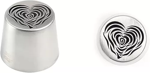 Russian Piping Tips, Heart Rose Flower Pattern Piping Tips for Cake Decorating Large Frosting Piping Baking Supplies Tools