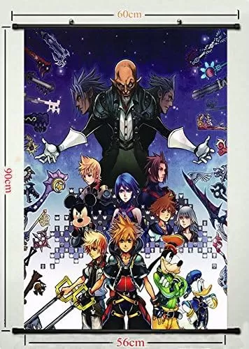 U Like Kingdom Hearts Anime Silk Fabric Scroll Poster Wall Scroll - Kh 127