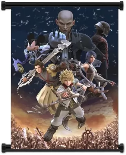 Wall Scrolls Kingdom Hearts Game Fabric Poster (32"x42") Inches
