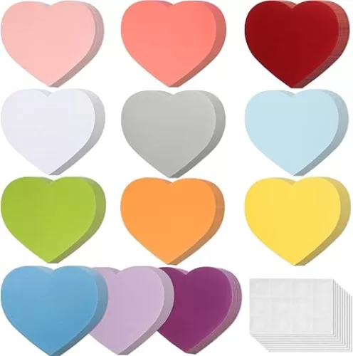 240 Piece Heart Cutouts - 6 Inch Heart Shaped Cards for Valentine's Day Craft, Kid's Love and Peace School Projects
