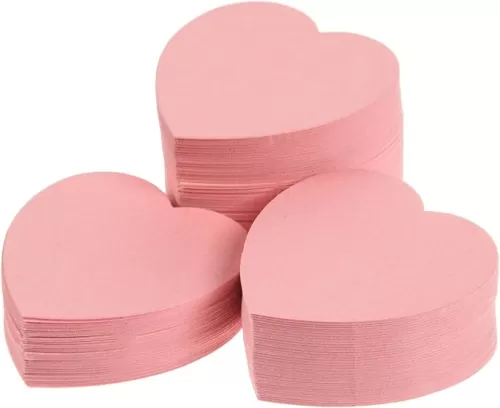600 Pcs Small Heart Cutouts Pink Paper Heart 2 Inch Heart Shape Card Paper Heart Confetti Valentine’s Day Heart Die Cut for Classroom Bulletin Board Decor Kids’ Love and Peace School Craft Projects