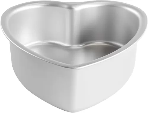 Aluminum 8 x 3 Inch Heart Shaped Cake Pan Baking Mold, Anodized Coating Heart Cake Mold, for Wedding, Party, Family and More