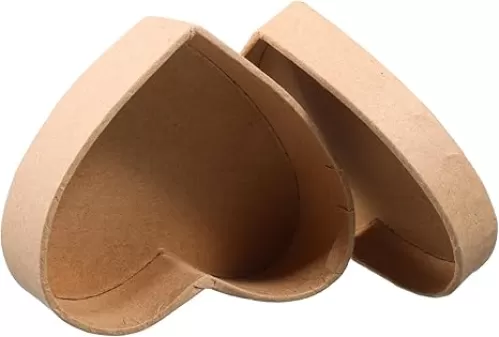 CIMAXIC Heart Shaped Cardboard Box with Lids DIY Paper Candy Box for Valentine