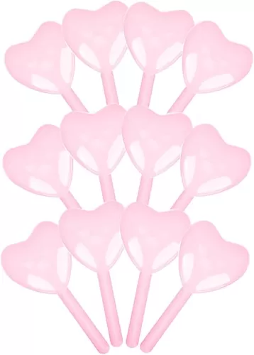 FONDOTIN 12pcs Heart Shaped Candy Boxes Transparent present Containers for Weddings Parties and Valentine Day Treats for Chocolates and Snacks