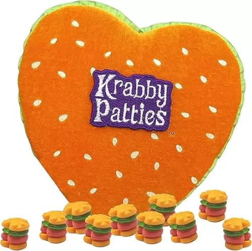 Frankford Candy Spongebob Squarepants Krabby Patty Heart Shaped Fabric Valentine
