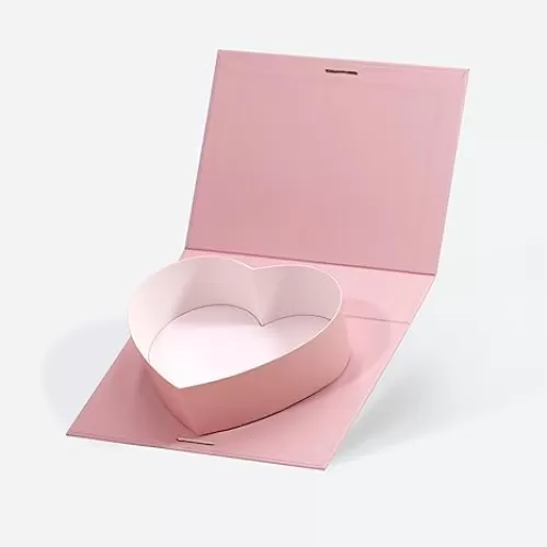 Geoto 8"x6"x2" Bulk Pink/Red/White/Black Single Heart Shaped Valentine