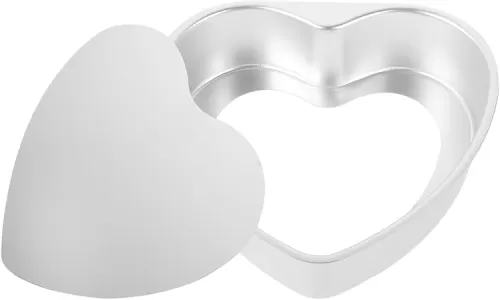 Kichvoe Heart Shaped Cake Pan Cake Mold Aluminium Muffin Cheesecake Pan Bakeware Baking Molds For Wedding Birthday -10Inch