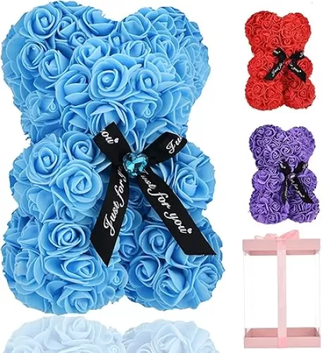 Lgv Flower Rose Bear, Romantic Gift for Valentine