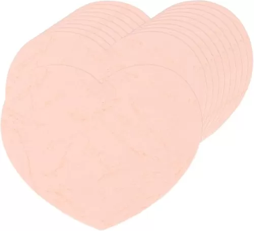MECCANIXITY 100 Pcs Heart Cutouts, 4 x 3.2 Inch Cut-Outs Paper Heart Shaped Die Cut Paper Cards Classroom Decor for Valentine's Day, Wall Decor, Art Supplies, Bulletin Board, Pink