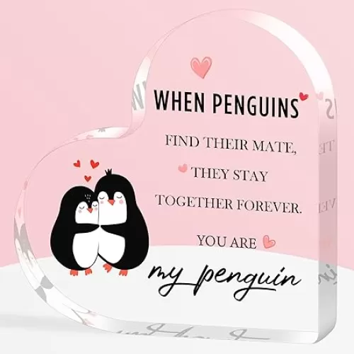 Memorial Gifts for Men and Women, Personalized Gifts for Him or Her，I Love You, Wedding Gift, Valentine's Day Souvenir for Wife, Birthday Gift for Boyfriend and Girlfriend, Delicate Heart-Shaped Plaque