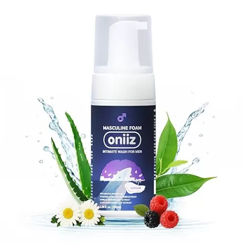 Men's Intimate Wash - Seductive Raspberry & White Musk (3.38 fl. Oz) | Sweet & Alluring Aroma | Natural Ingredients | Maintains pH Balance | Men Hygiene Products | Gift for Men