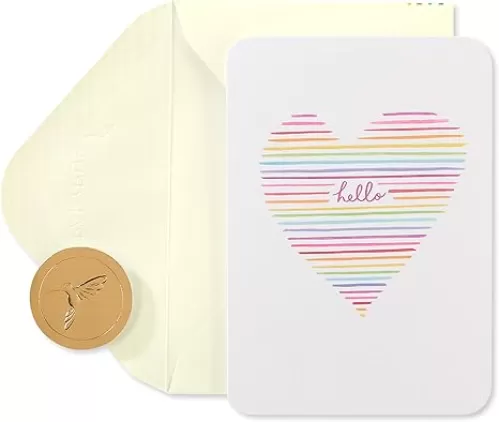 Papyrus Blank Cards with Envelopes, Heart (14-Count)