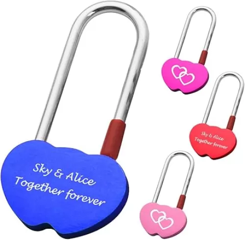 Personalized Padlock Engraved Love Lock Anniversary Valentine