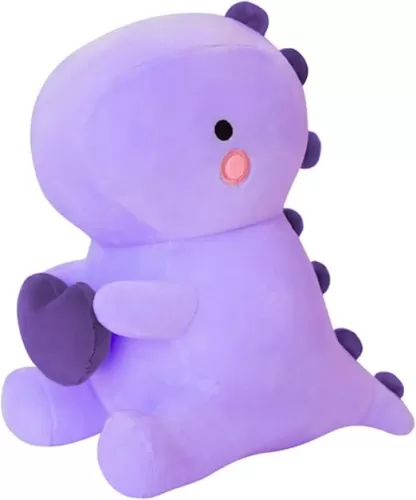 SQEQE Dinosaur Stuffed Animal, Loving Soft Dino Plush Toys with Holding Heart for Valentine Day, Sweet Romantic Anniversary Birthday Gift for Her Girls Boys Girlfriend(Purple, 20 inch)