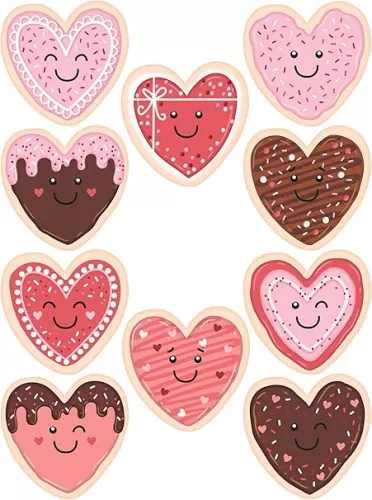 Teacher Created Resources Frosted Heart Cookies Accents