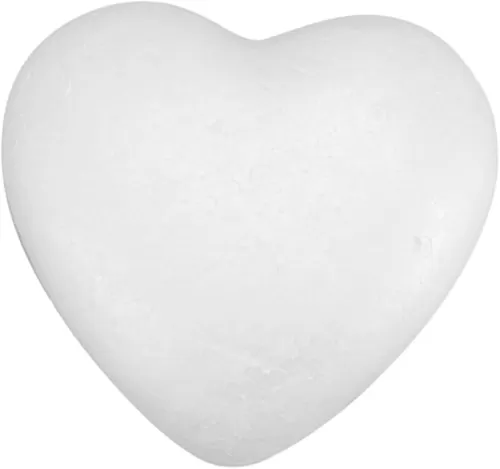 ARTSEWPLY 1pc Heart-Shaped White Modeling Foam for Crafts Day Decoration Material for Themed Parties Creativity Hands Skills