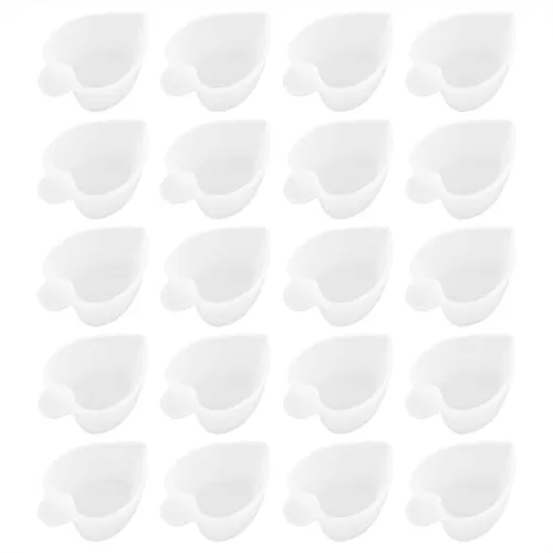 AUEAR, 20 Pack Heart Shaped Silicone Mold Cup Dispenser Small Mixing Measuring Cups for DIY Resin Craft