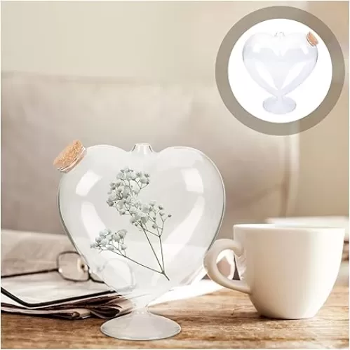 Bottle Heart Jar Jars Bottles Cork Shaped Candy Origami Lids Decorative Container Star Containers Mini Favor Water