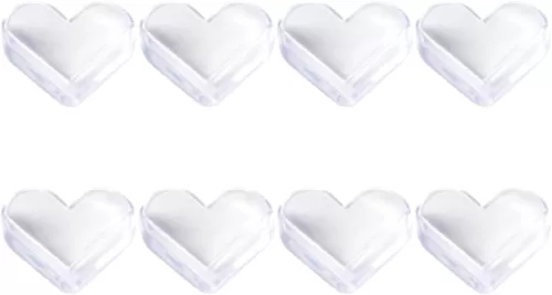 Boys and Girls Corner Guards 8pcs Heart-Shaped Protectors Anti-Collision Table Guards for Baby Safety Decorative