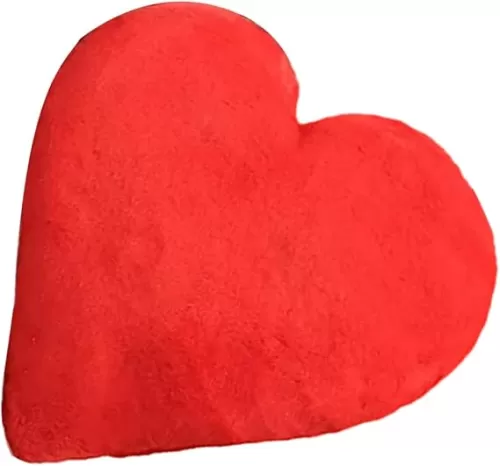 Cute Heart Shaped Plush Throw Pillow Comfortable Hugging Cushion for Home Office Soft and Adorable Decorative Pillow for Sofa Chair and Bedroom