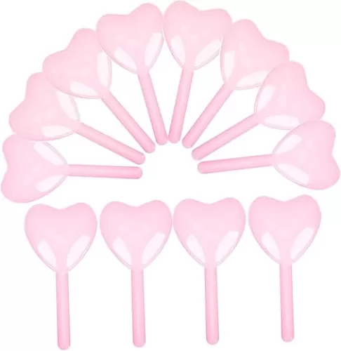 DEARMAMY 12pcs Transparent Heart Shaped Candy Boxes for Weddings Valentine Day Parties Durable Treat Holders Design for Easy Viewing Festive Decoration