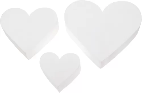 Foam Cake Heart Shaped Cake Decorating Practice Cake Modelling for Wedding Display (4, 6, 8 Inches)