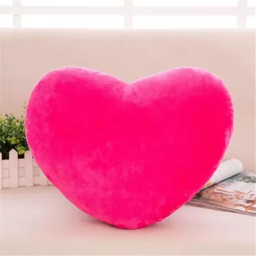 S_SSOY Plush Pillow Heart Shape Cushion Fluffy Throw Pillows Decorative Back Cushions for Friends Valentine