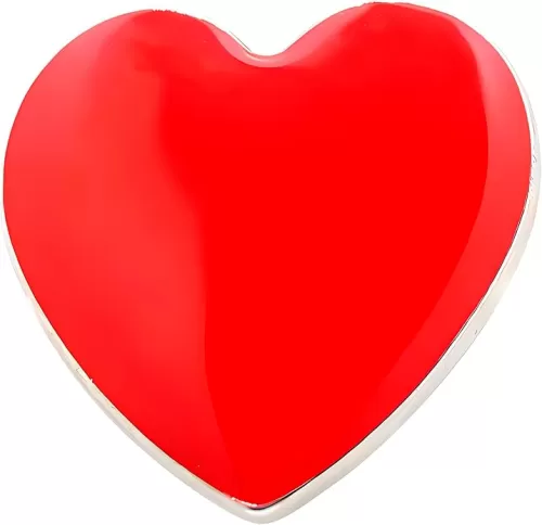 1/2/5/25/50/100/500pcs Red Heart and Dress Sterling Silver Plated pin - Heart Condition - Support Heart Health - red Brooch - Great for Fundraising and Gift-Giving