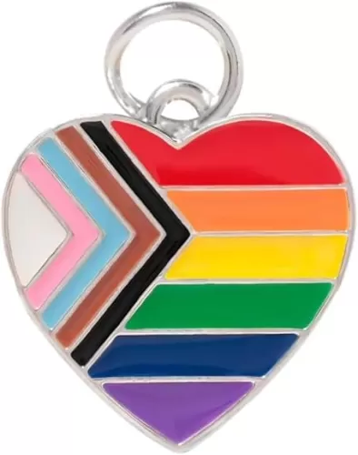 Lesbian Same Sex Female, Gay, Bisexual, Transgender, Queer, Pansexual, Straight Ally, Rainbow, Pride - Rectangle, Triangle, Cross, Flag, Porcupine, and Heart Shaped Charms - Perfect for LGBTQ, Jewelry Making, DIY Projects, Support Groups, and More!