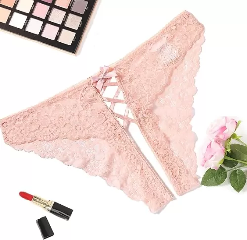 Avidlove Panties for Women Sexy Cheeky Underwear Criss Cross Lace Hipster Panty